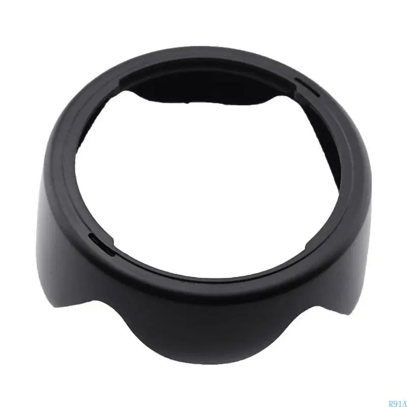 ef-s 18-55mm f/3.5-5.6 용 태양 그늘 커버 보호기를위한 R91A 가역 렌즈 후드 58mm 렌즈 교체 용입니다.