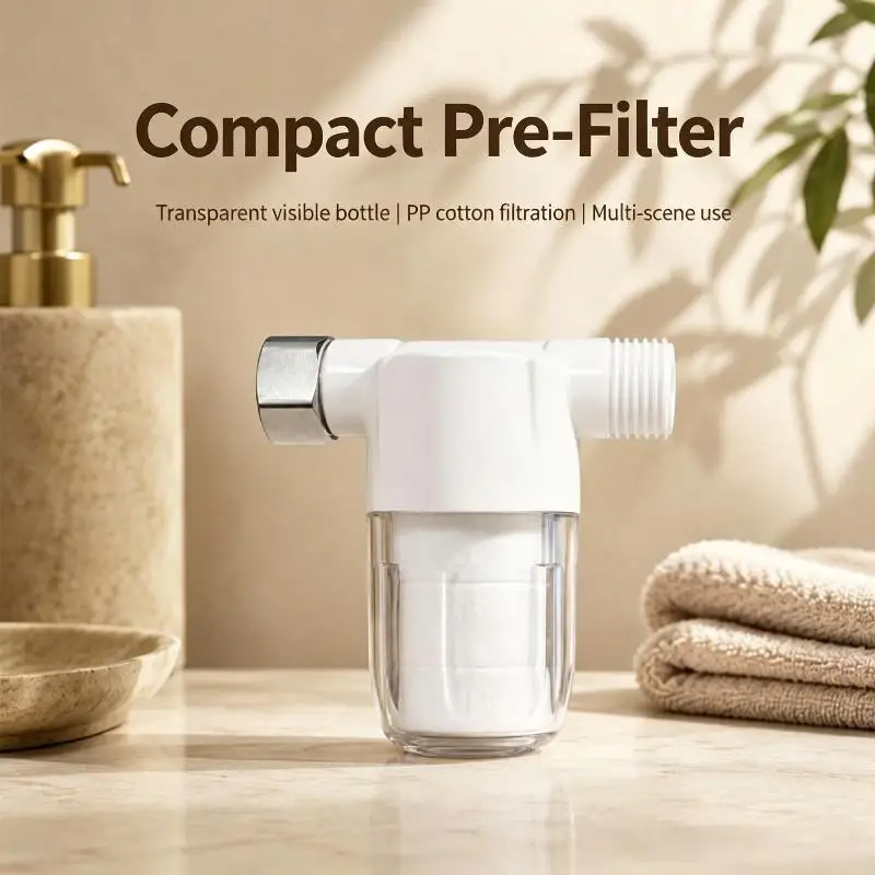 1/10Pcs Universal Shower Pre Water Filter Efficient Impurity Removal For Bathroom Sink Use Protect Family Health