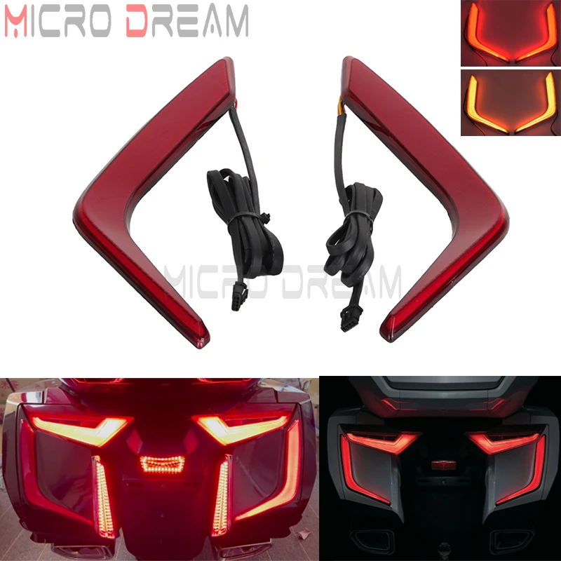 

Motorcycle LED Rear Saddlebag Accent Light Decorative Turn Signal Light For Honda Gold Wing GL 1800 F6B Goldwing Tour DCT Airbag