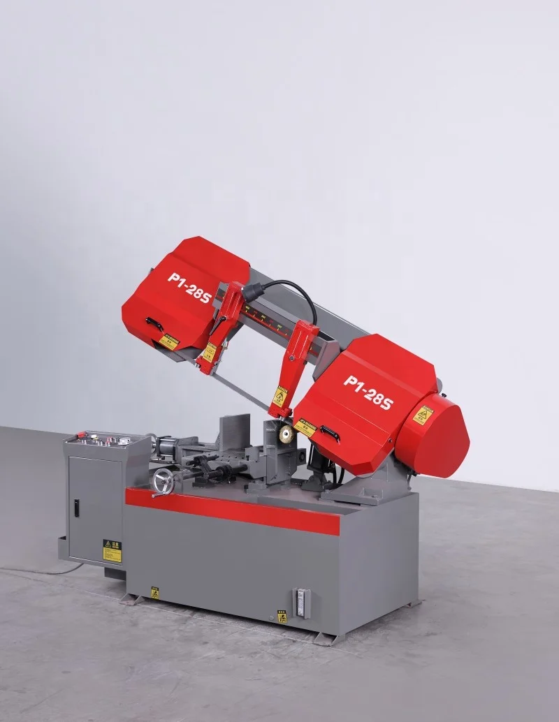 Horizontal Band Sawing Machine PX1-28 40S 45 90 Degree  Miter Metal Cutting Band Saw Machine