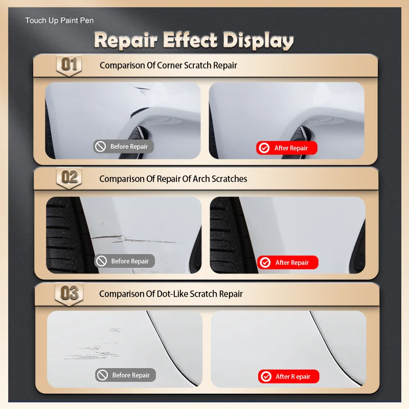 قلم إصلاح طلاء السيارات لسيتروين إليسي 1982-2025 ملحقات إصلاح الخدش 4 قطعة #6