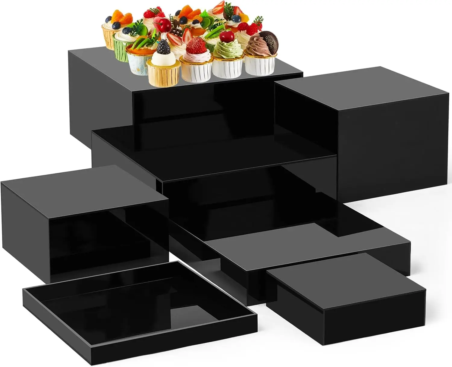 7 Pcs Large Buffet Risers Set 6