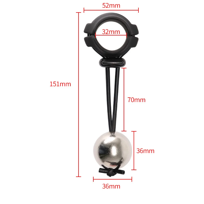 Men Cock Rings Drop Ball Heavy Weight Stretcher Silicone Penis Ring Enlargement Extender Pull Eexercise Tool Adult Erotic Toys