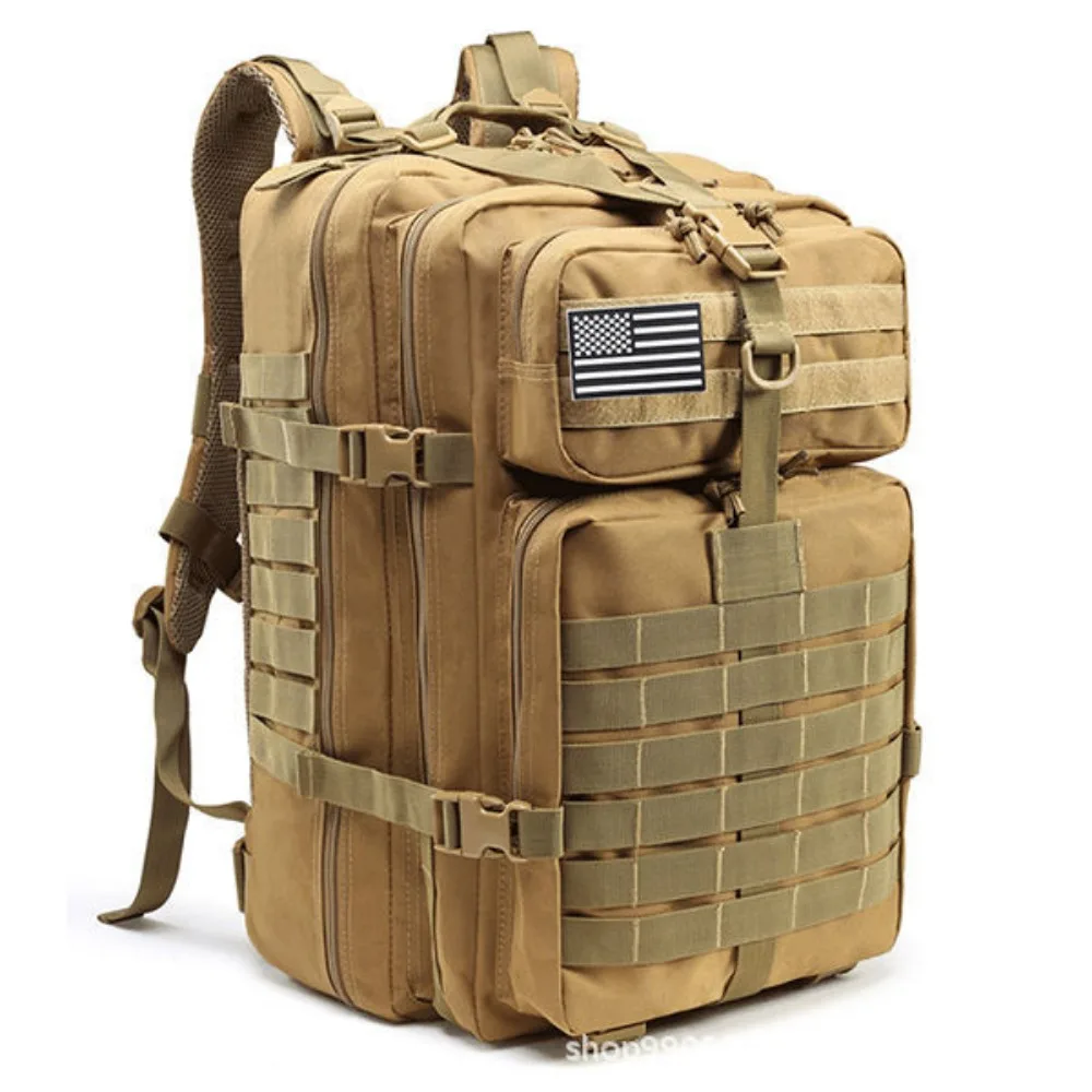 

Тактические рюкзаки для 3P-активностей, штурмовые рюкзаки EDC Molle, мужские походные сумки для выживания на природе, сумки для треккинга и охоты, уличные сумки 45 л