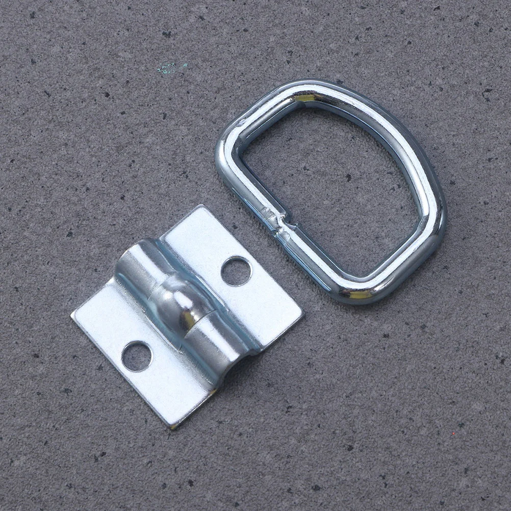 

4pcs Heavy Duty D Rings Tie Down Anchors for Trailers Lashing Buckles Zinc Plated Steel Truck Bed Accessories