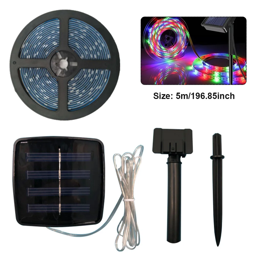 

Easy Install LED Strip Light Ribbon Solar Powered Flexible Patio SMD 2835 Lawn SmartCut Garden Decor Outdoor Waterproof