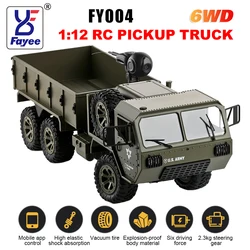 FAYEE FY004 RC Car 2.4G All-Terrain 6WD Off-Road Pickup Truck 70M Distance with HD WIFl 30W Camera APP Control Climbing Vehicle