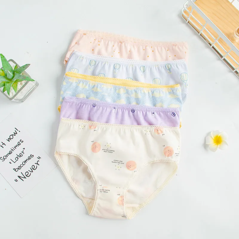 6PCS/Lot Kids Underwear Baby Girls Panties Cotton Floral Print Toddlers Shorts Briefs Cute Kid Panties Children's Underpants - Image 3