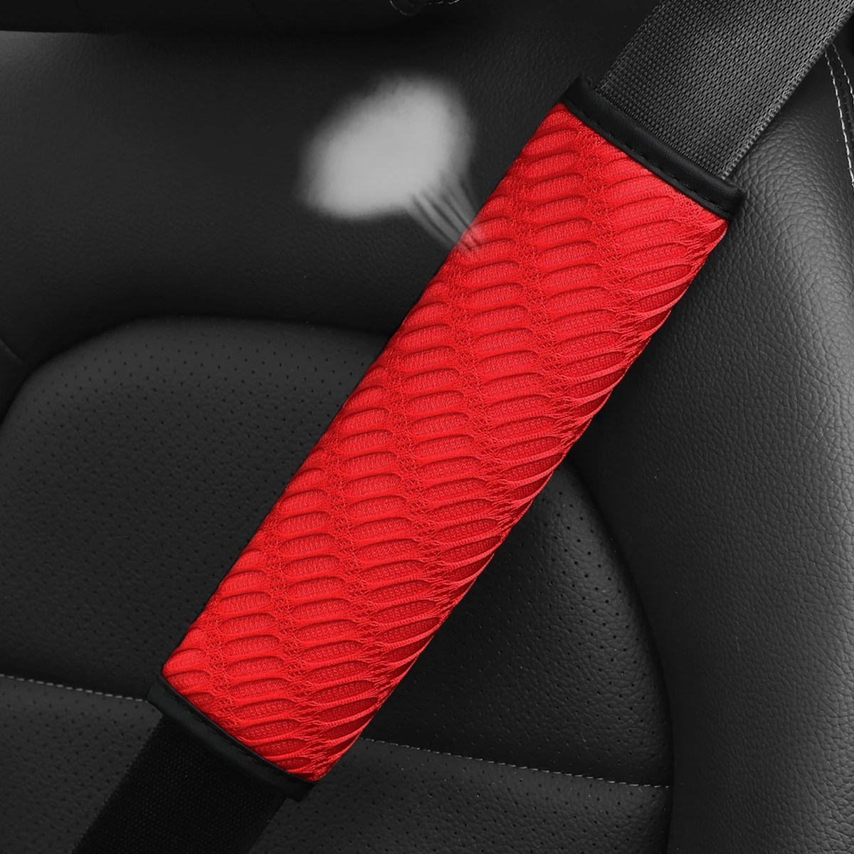 Summer Breathable Three-Dimensional Mesh Car Shoulder Guard Cover for Seat Belt Decoration for Car Interior Products