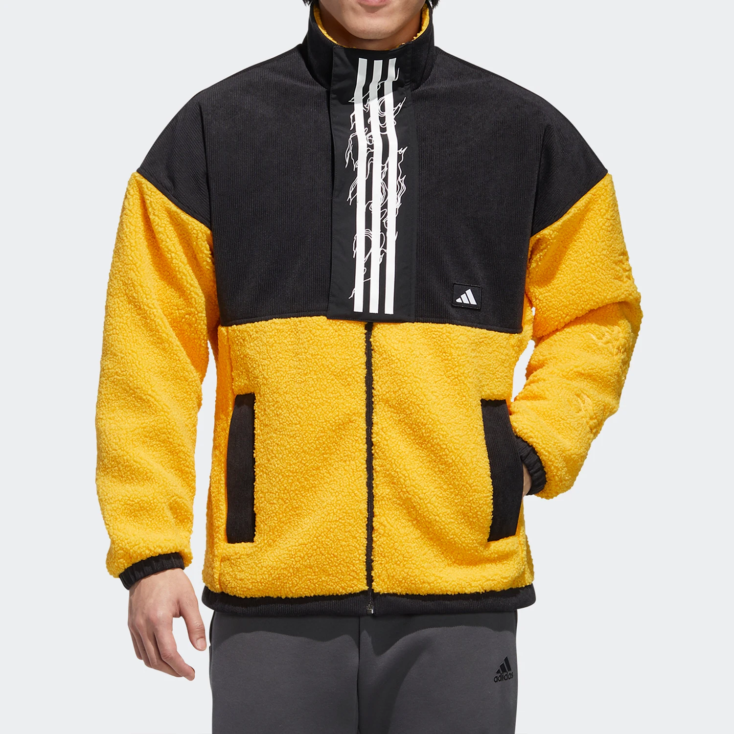 

Adidas Оригинальная мужская удобная спортивная повседневная куртка нового сезона GM4438