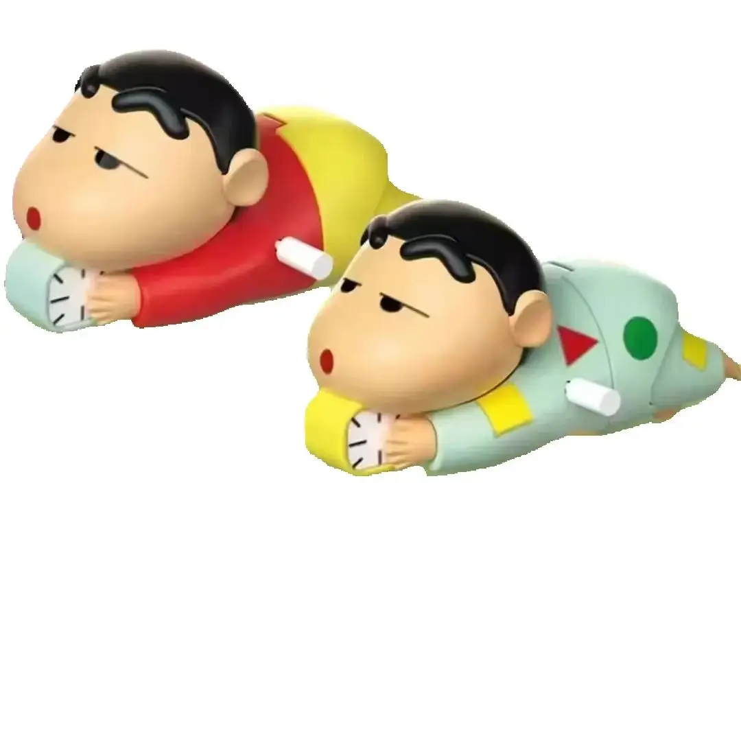 Anime Cartoon Crayon Shin Chans Movable Figures Desktop Ornaments Peripherals Kawaii Pvc Material Crawling Toys Gifts