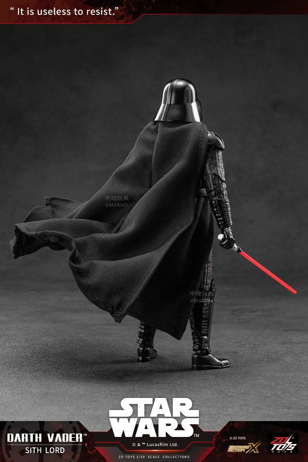 ZDTDS Star Wars Action Figure Mandalorian Din Djarin Darth Vader Grogu Storm Trooper Luke Skywalker Joint Movable Toy Model Gift view 4