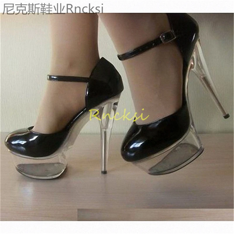 15cm New Joker black high heels in summer, stiletto heels, ultra-high heels in va va voom fashion.