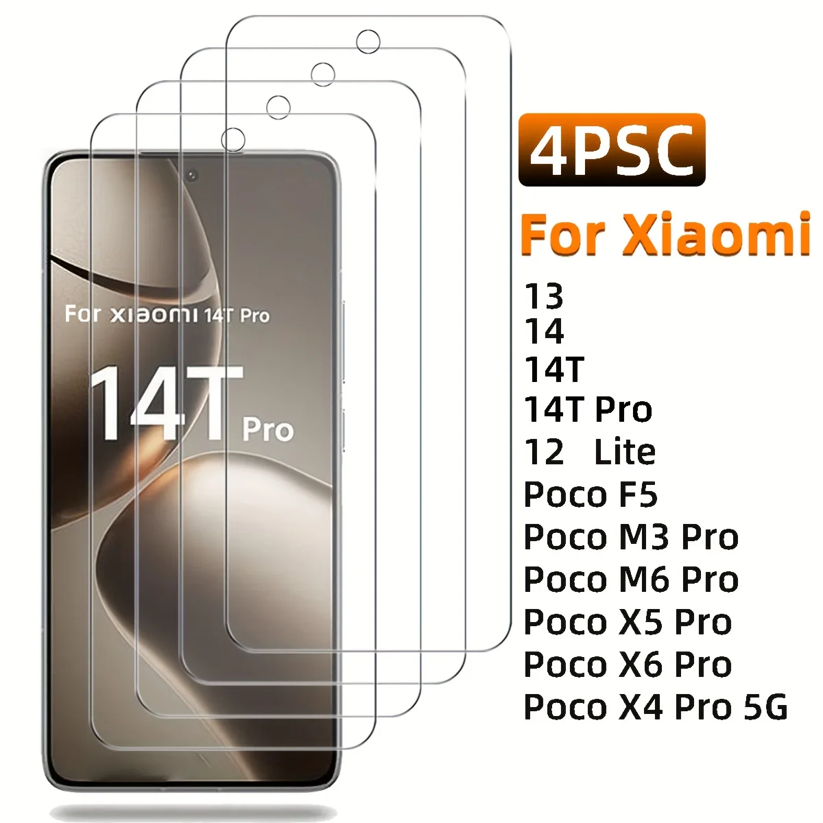 4Pcs Tempered Glass… - image