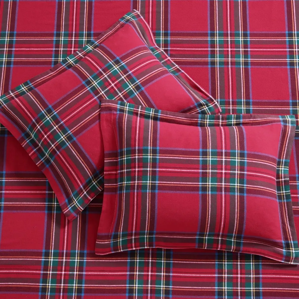 Duvet Cover The Plaid Duvet Cover Set Is Durable and Easy To Use, Made of Luxurious 100% Cotton That Is Soft and Comfortable