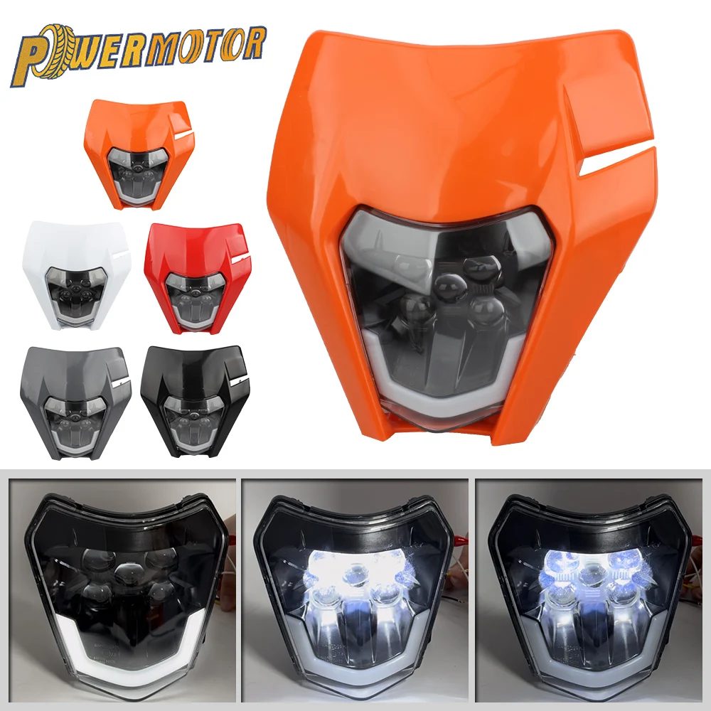 �y�Z�[�����z�I�[�g�o�C LED �w�b�h���C�g KTM EXC 300 XC XCF XCW 150 250 350 450 �A�N�Z�T���[�w�b�h�����v�_�[�g�o�C�N���g�G���f���[�����g�N���X���i