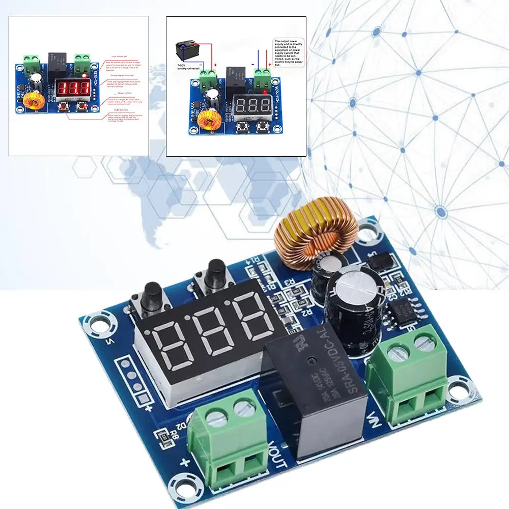 DC Voltage Protection Module Lithium Battery Undervoltage 12-36V Disconnection Low Output Discharge Capacity Protection Bat N8V8