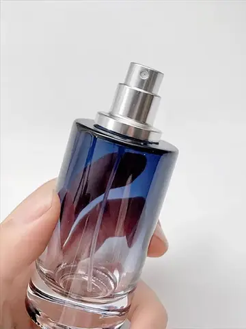 1 Uds. Botella de Perfume recargable de vidrio portátil de Color degradado de 30ml-100ml contenedor de cosméticos atomizador pulverizador herramienta cosmética de viaje