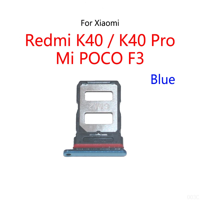 For Xiaomi Redmi K40 Pro / Mi POCO F3 New SIM Card Slot Tray Holder Sim Card Reader Socket