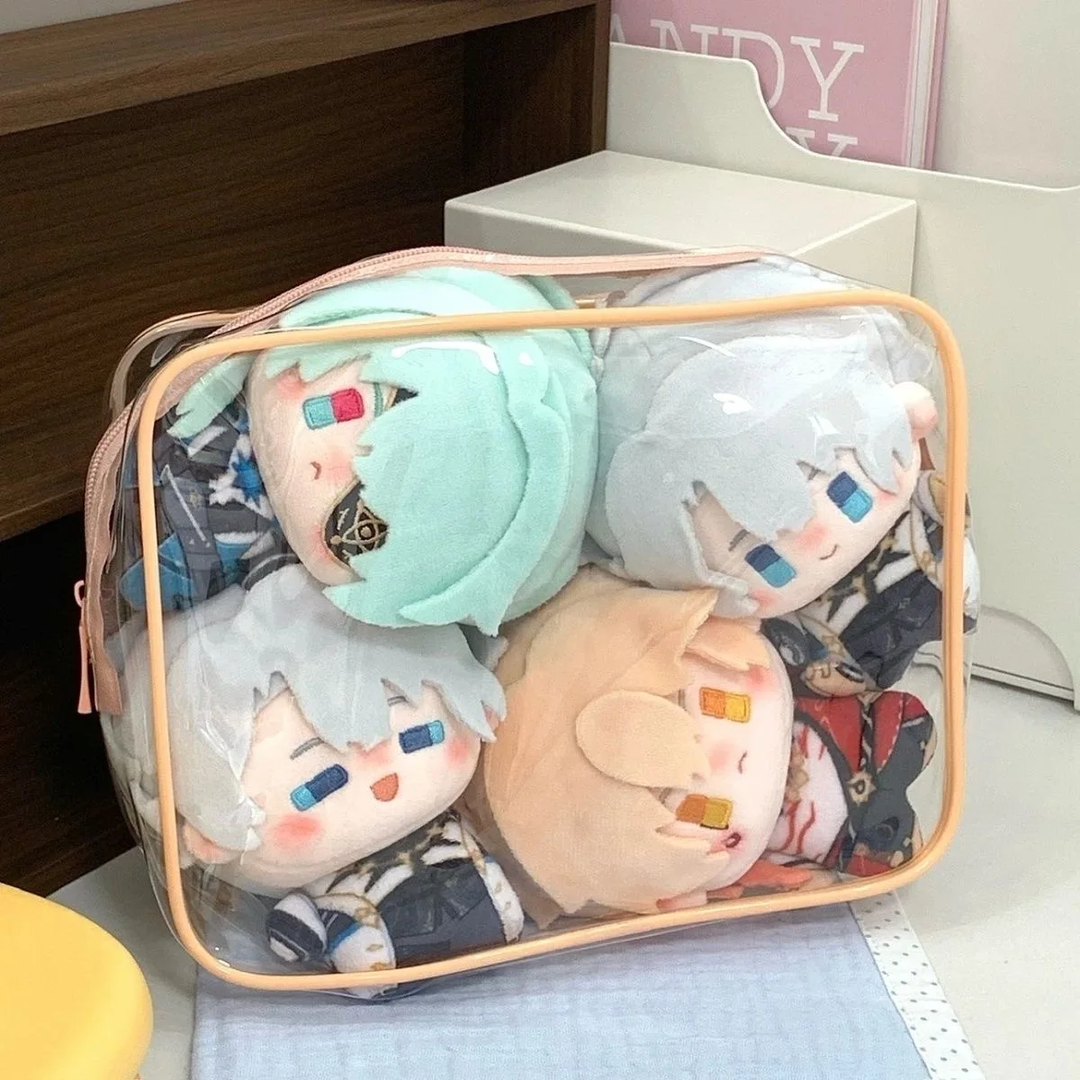 10cm 혼카이: 스타 레일 플러시 인형 파이논 마이데이 아나샤 플러시 인형 불가사리 몸 만화 펜던트 키체인 선물