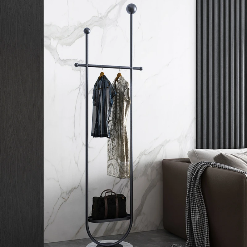 Modern Minimalist Metal Coat Rack Hat Stand Floor Hanger Bedroom Living Room Hanging Clothes Light Luxury