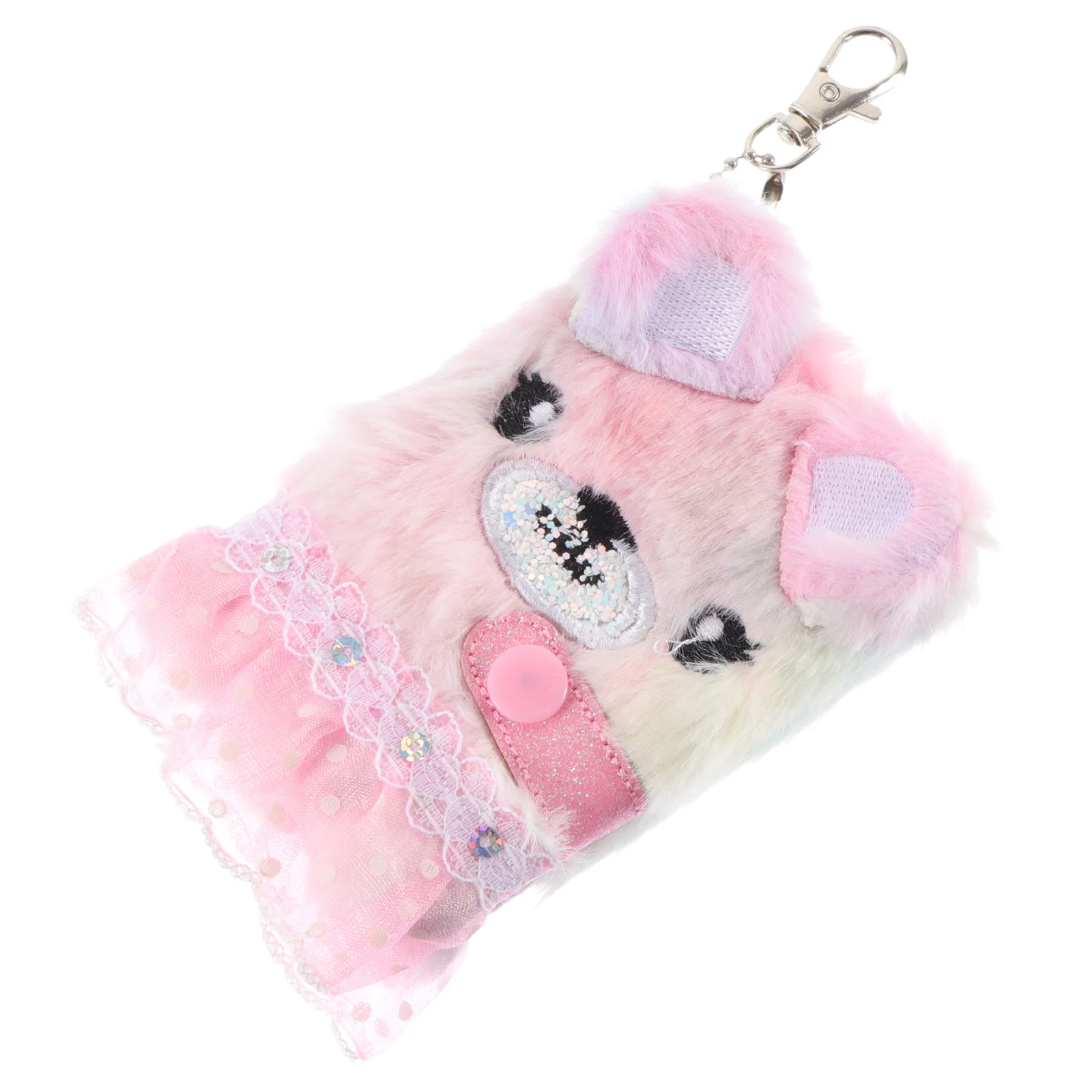 

Cat Plush Book Girls Diary Animal Notebook Pocket Portable Students Gift Paper Fluffy Travel