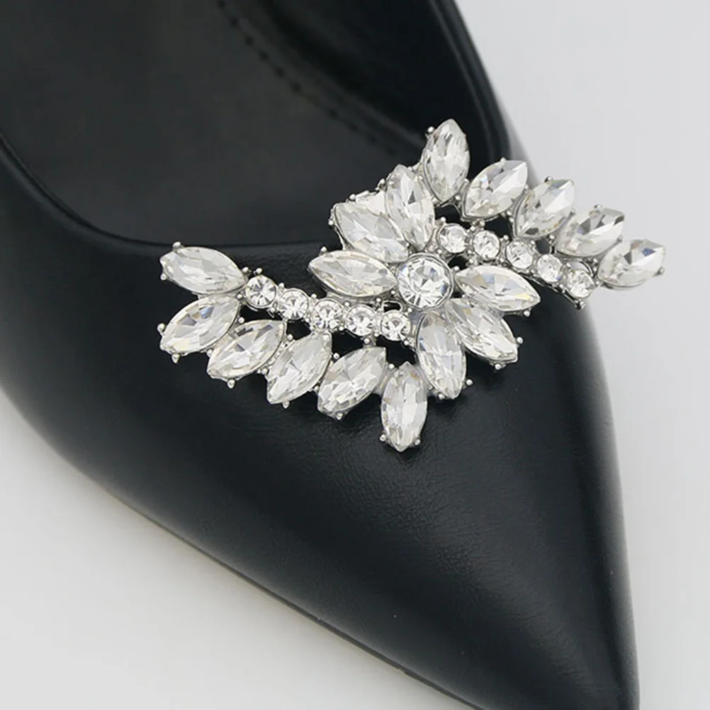 Shoe Buckle Bride Clip Heels on Embellishments Jewelry Clips Shoes Crystal Applique Decorate