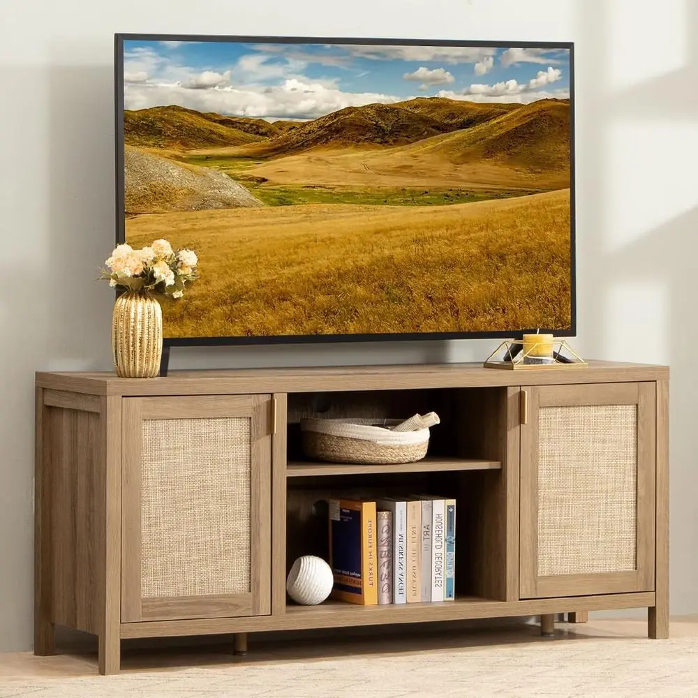 Rattan Tv Stand Wit… - image