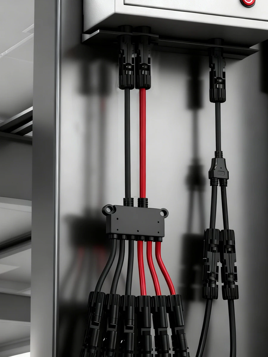 2-zu-4/6/8 Y-Typ-Zweig-Solarverbinder für Solarmodule, 10 AWG, Solarpanel-Zweigverlängerung, für parallele Verbindung von Solaren