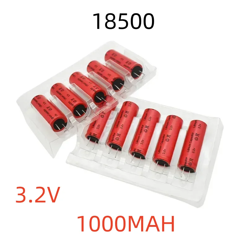 1000mAh Lithium Batteries 18500 3.2V Nominal Capacity Standard Tension Lithium Battery for Electronics