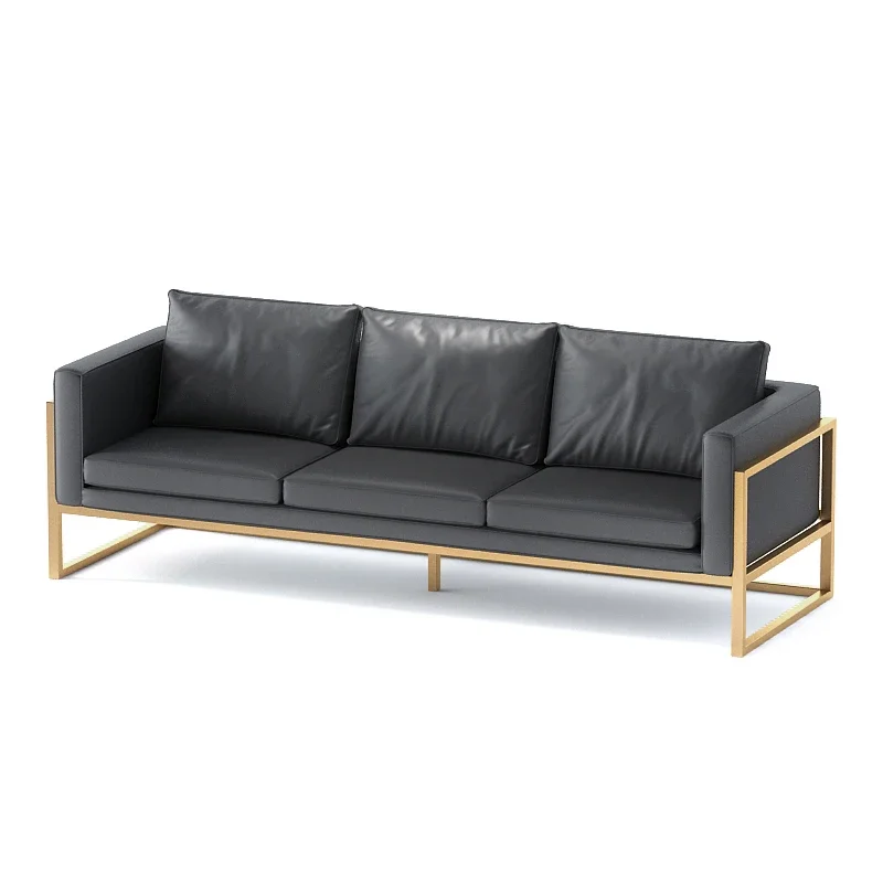 

Офисный диван для приема, современный легкий роскошный деловой диван для отдыха, небольшой диван для переговоров, журнальный столик