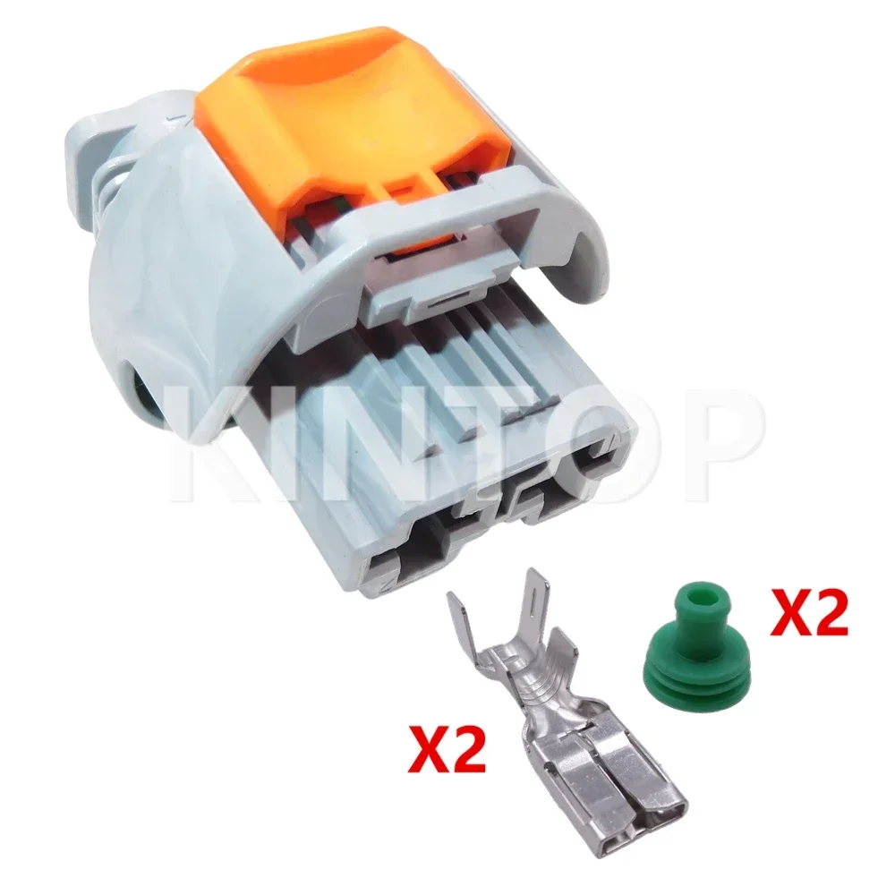 

1 Set 2 Pins 1544978-3 AC Assembly Car Water Tank Radiator Large Current Electric Socket Auto Plastic Housing Plug for Citroen