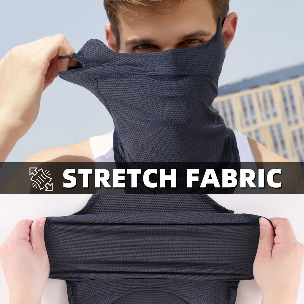 Schnell trocknender Bandana-Schlauchschal, Sommer, kühl, Sonnenschutz, Gesichtsmaske, Halsmanschette, Abdeckung für Sport, Radfahren, Wandern, Camping, Laufen – Detail 4