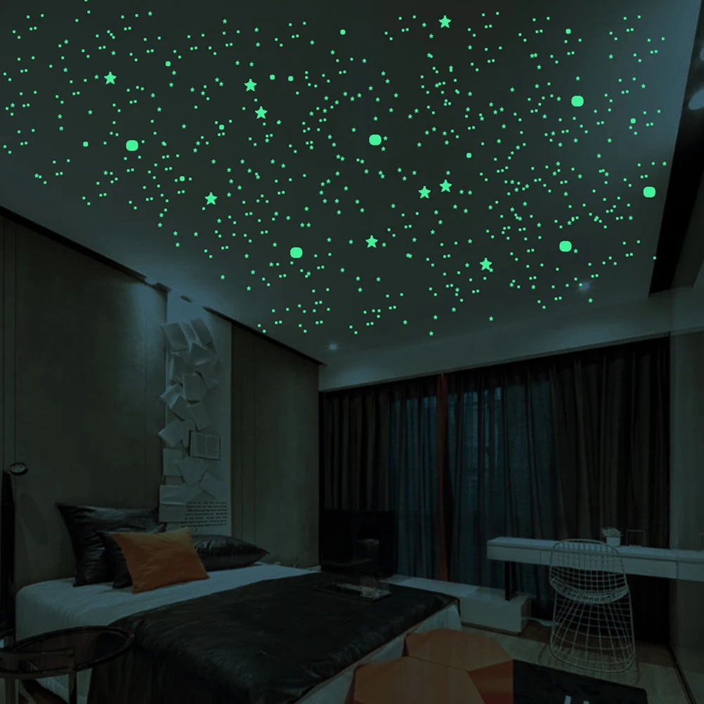 

Luminous Stickers 3D Fluorescent Wall Decor Glow Dark DIY Stars Paste Night Light Room Kids Bedroom Home Decoration