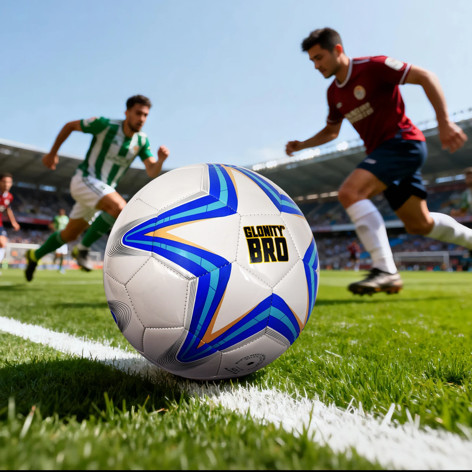 Bola de futebol-fósforo jogo treinamento de futebol wear-resist bola-tamanho 5 para crianças e adultos jovens homens dentro e ao ar livre macio pu equipe de futebol branco
