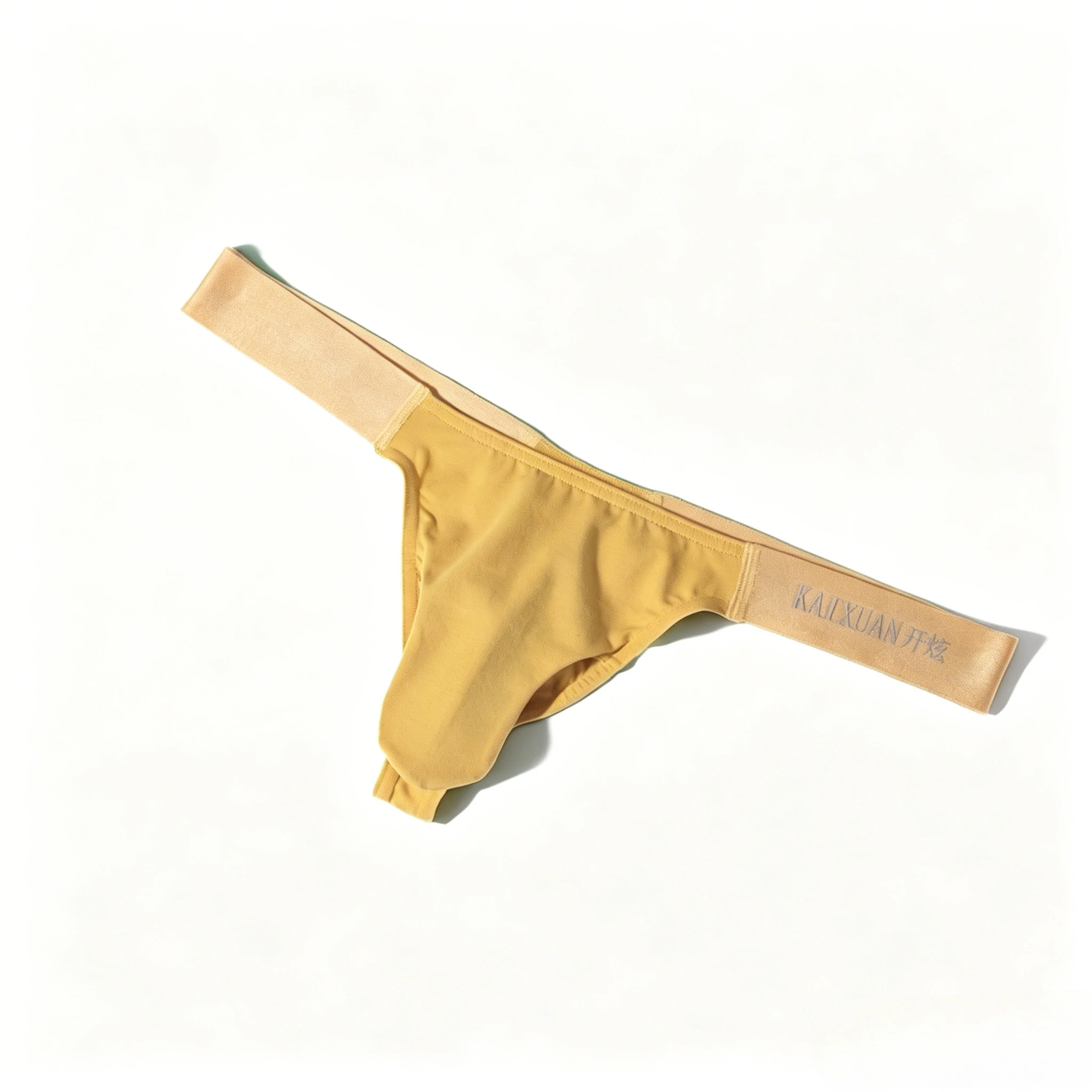 

Men's Low Waist Solid Color Thong, All-Season Breathable Sweat-Wicking Elastic Sexy Underwear Gays Erotic Open Buttocks G-string
