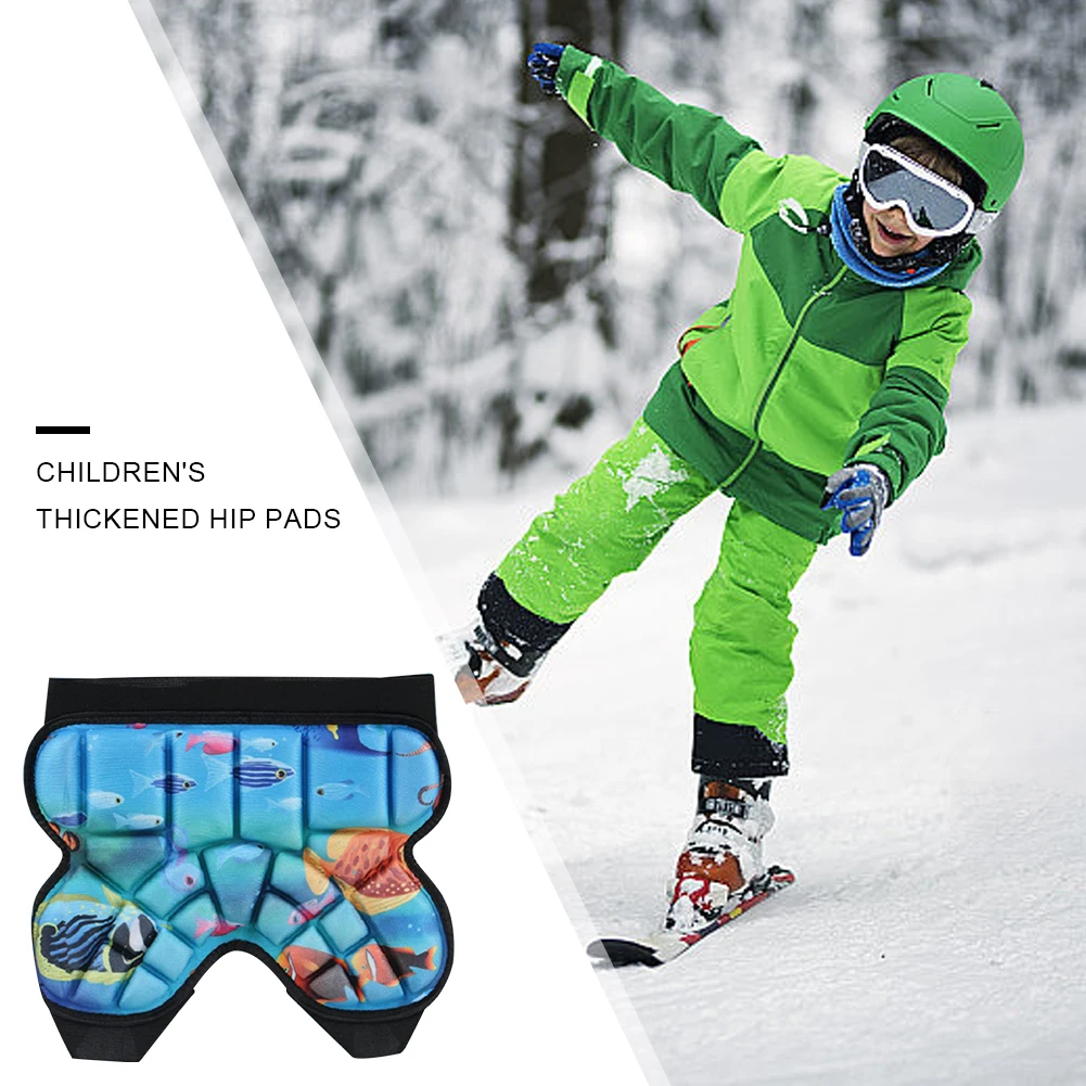 Kids Butt Pad Protective Butt Pad Breathable 3D Snowboard Padded Mat Anti Slip Hip Protection Short for Outdoor Skating Training