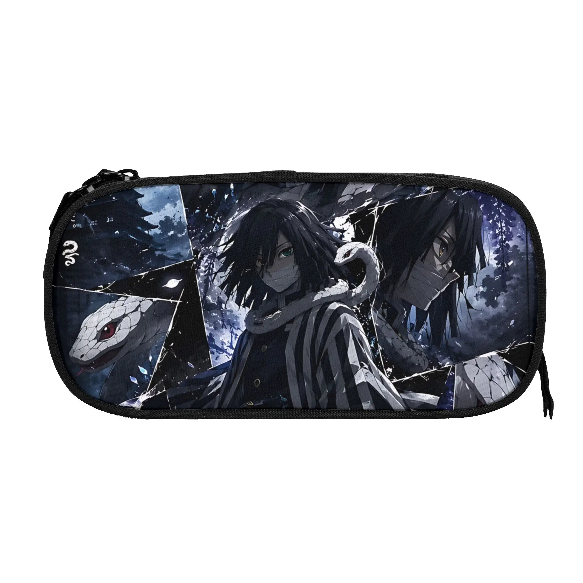 Custom Halloween Demon Slayer Large Capacity Bags for Child  School Pencil Bag for Boys Gilrs Kids