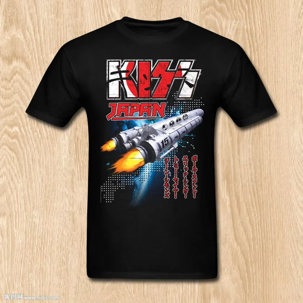 KISS Band métal Rock mort métal lourd tatouage Rock côte ouest Skate rue été coton T-shirt ample t-shirt style décontracté hommes femmes