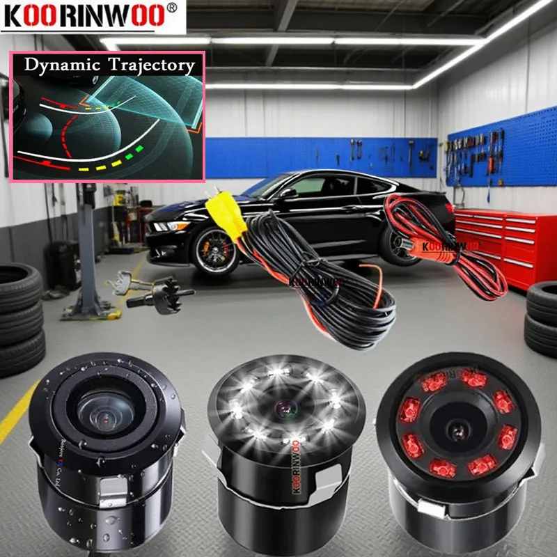 

Koorinwoo ночного видения, интеллектуальная система парковки автомобиля, камера заднего вида, динамическая трековая камера для автомобильного монитора Android DVD