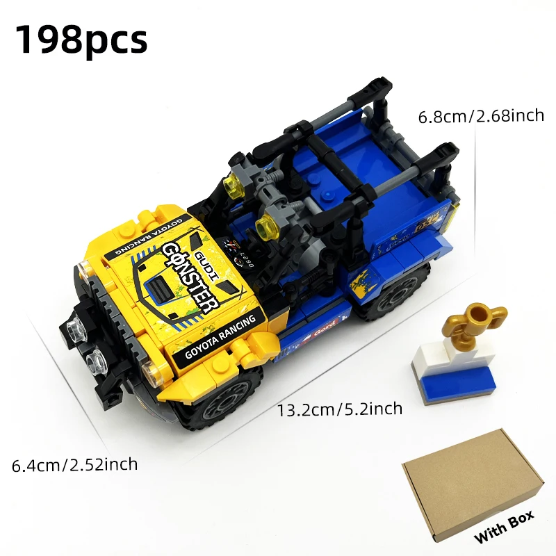سوبر سباق السيارات الرياضية سيارة SUV اللبنات الطوب مجموعات لعشاق ألعاب أطفال مجموعة الأولاد عيد الميلاد هدية عيد ميلاد