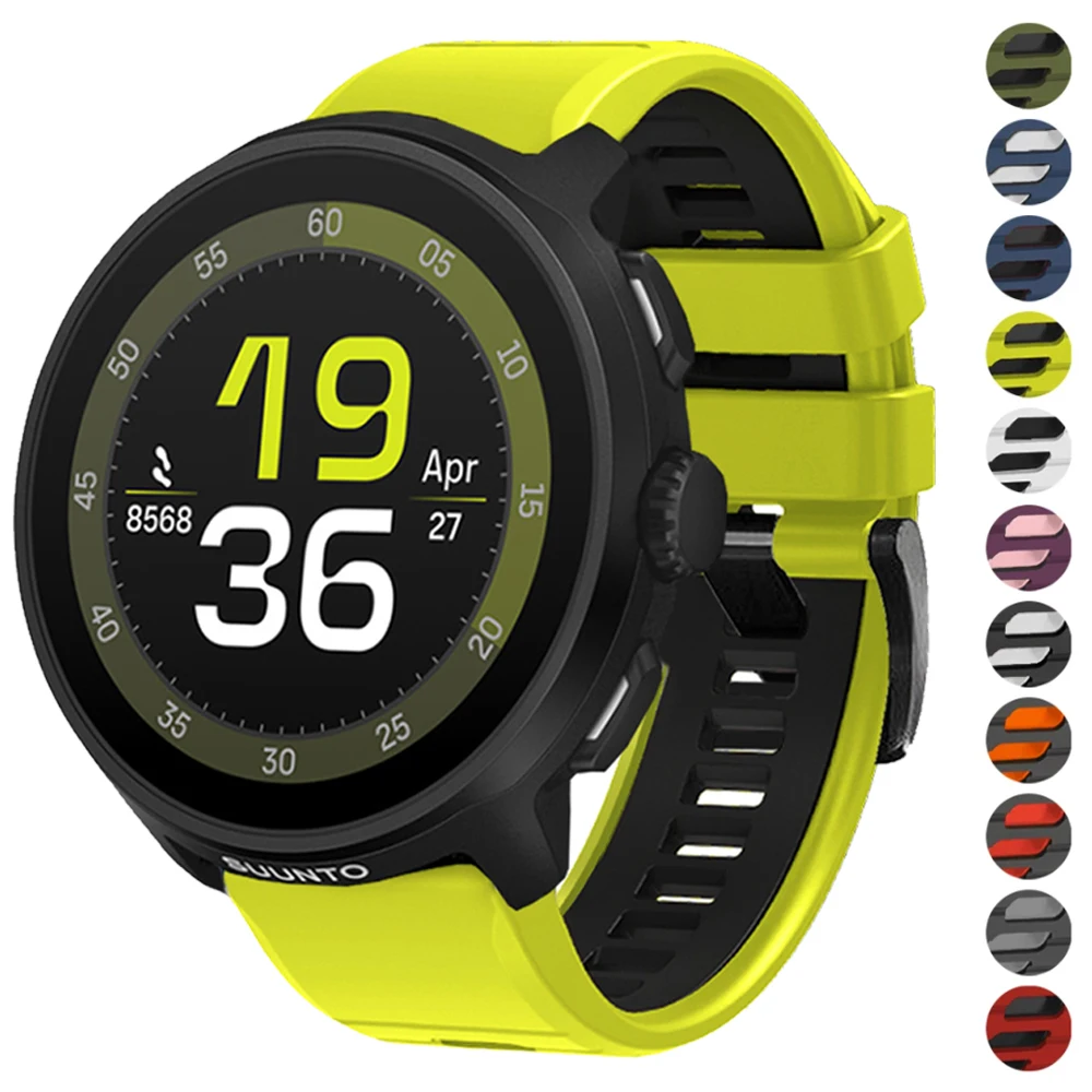 Sport Silikon Uhrenarmbänder für SUUNTO RACE Run/RACE S/Ocean/VERTICAL/5 9 Peak/3 Fitnessarmband für COROS PACE/APEX Handgelenk Armband