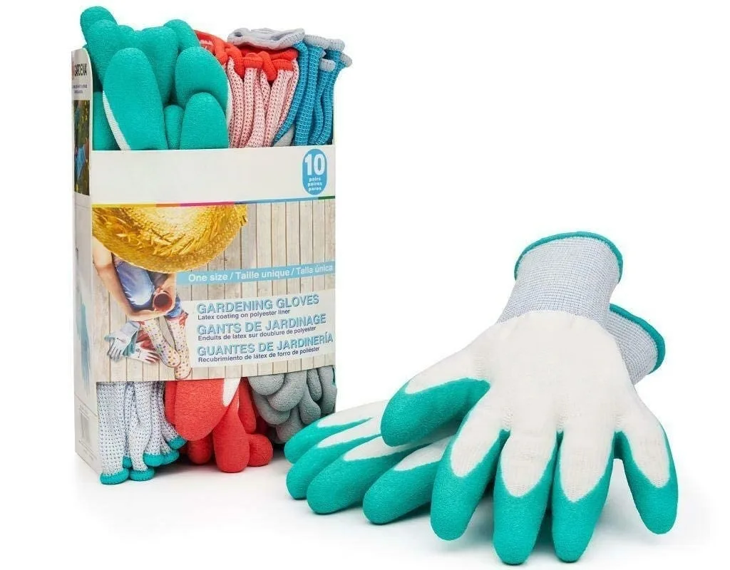 

Latex Gardening Gloves, 10 Count