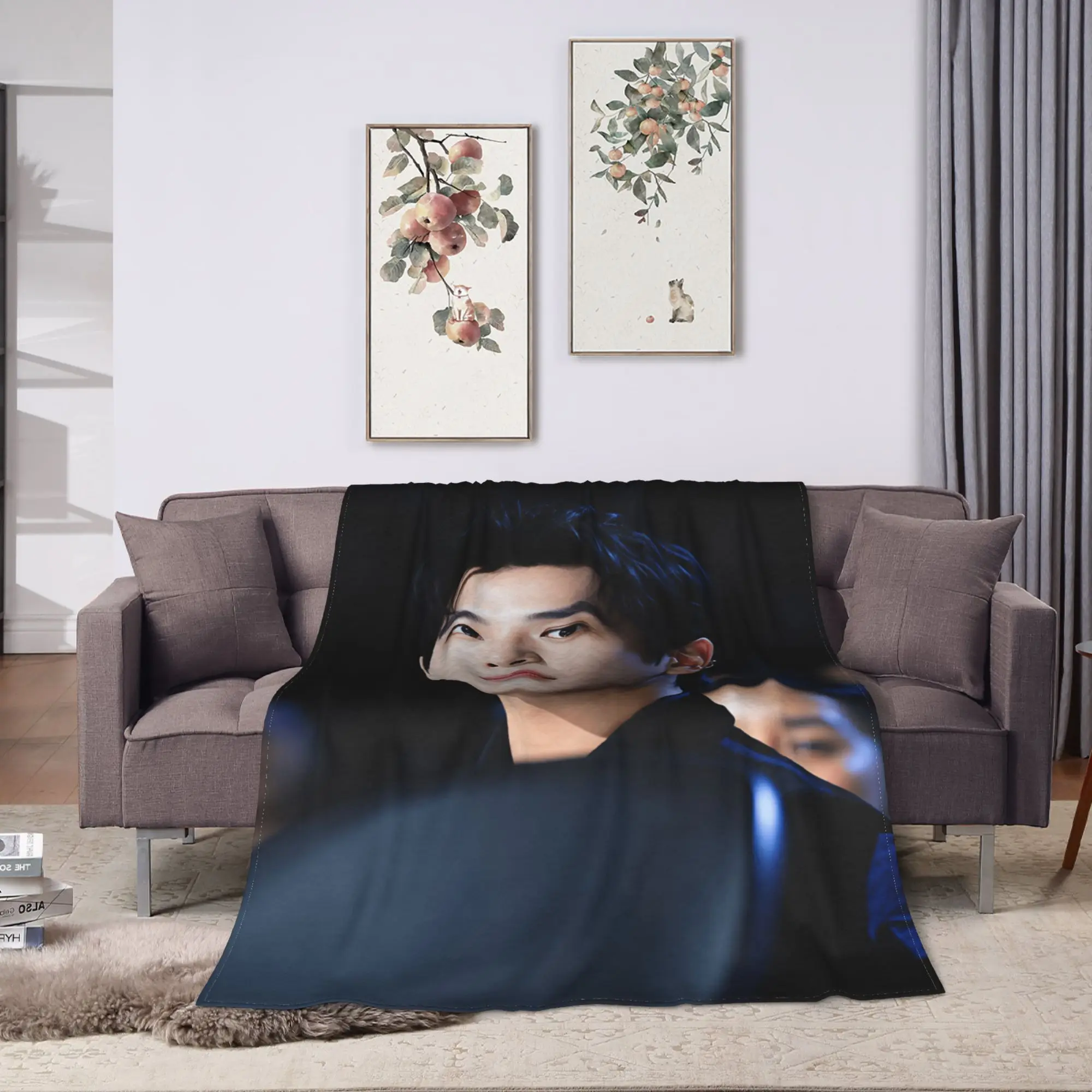 Wang Anyu Actor Blanket Cozy  Throw Blanket Spring Kids Adults Outdoor Picnic Bedspread