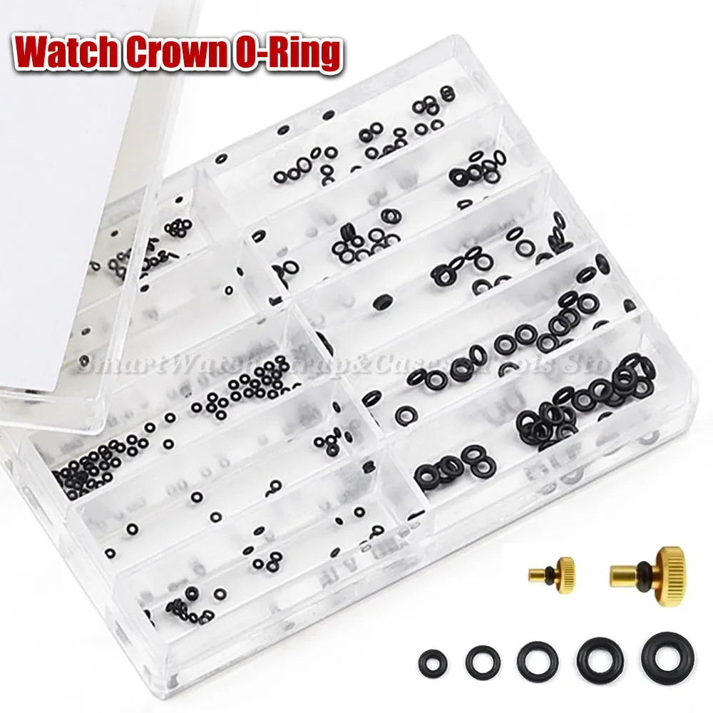 Mini Rubber Washer O-Ring Watch Crown Waterproof Watches Seals Watch Crown Gaskets Watch Repair Tools Watchmaker Tool Accessory