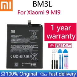 100% Original Replacement Battery For Xiaomi 9 MI9 M9 MI 9 BM3L Genuine Phone Battery 3300mAh With Tools