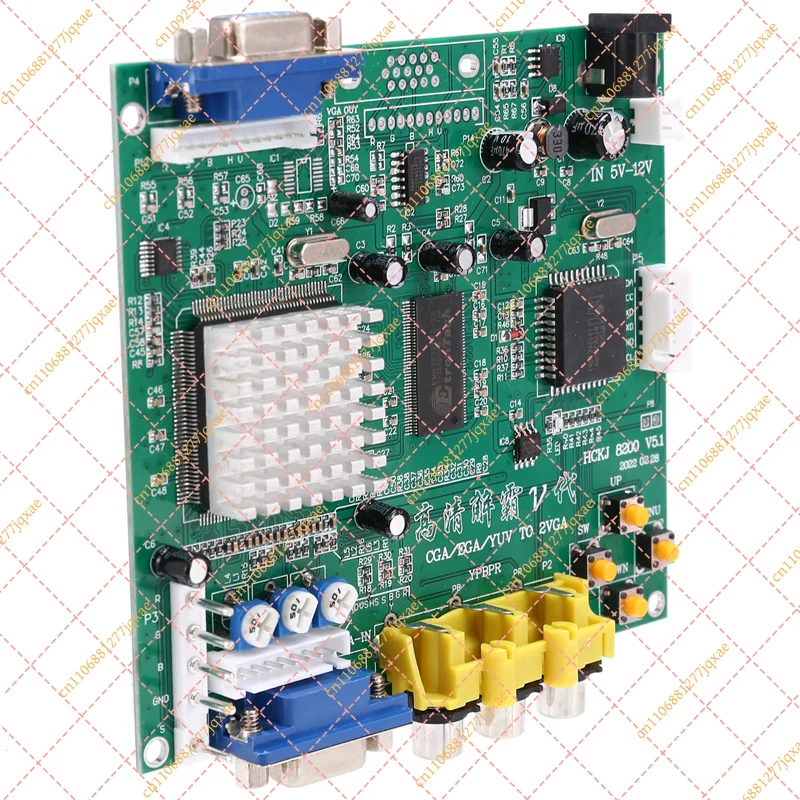 B44C GBS-8200 Arcade to VGA Converter Board, CGA/EGA/YUV/RGB to HD Video Adapter for LCD