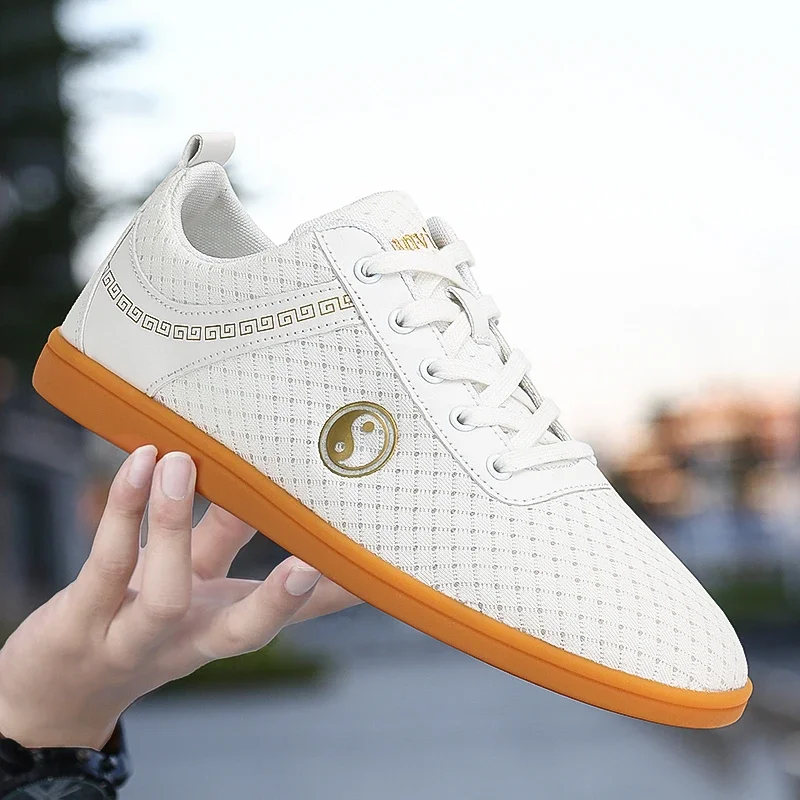 2025 جديد إمرأة فنون الدفاع عن النفس أحذية الصيف تنفس تاي تشي أحذية الكاراتيه التايكوندو أحذية تدريب منخفضة أعلى الرجال الكونغ فو أحذية رياضية