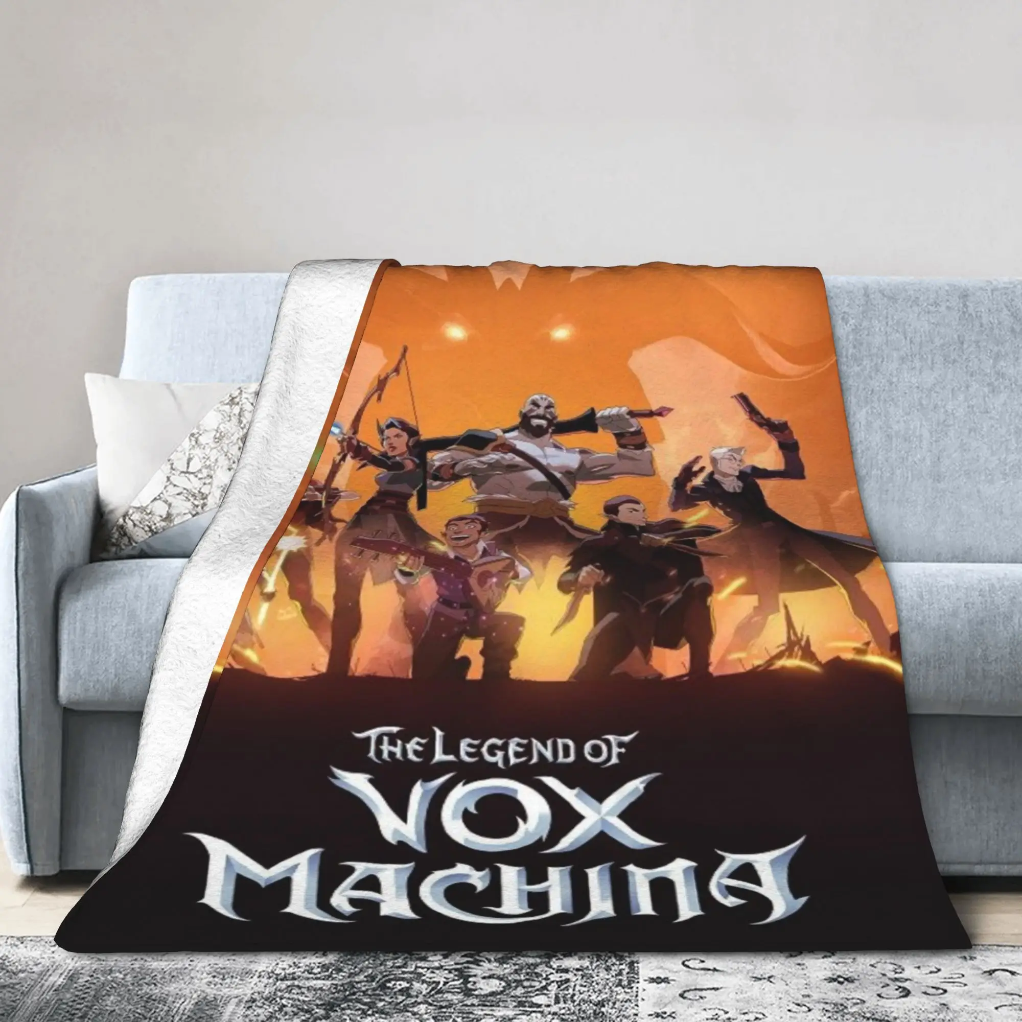 Stylish  L-Legend of V-Vox M-Machina Blanket Soft Flannel  Comfortable Throw Blankets Machine Washable
