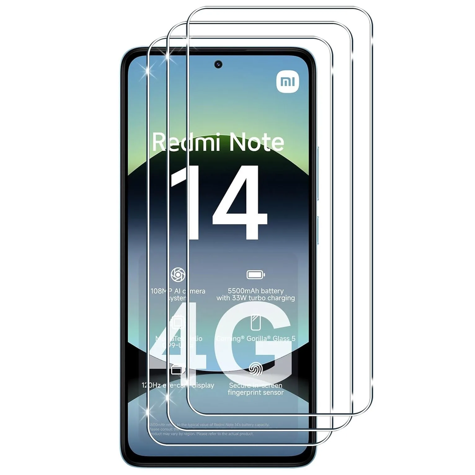 

3pcs Tempered Glass For Xiaomi Redmi Note 14 Screen Protector Glass Redmi Note 14S Protective Film